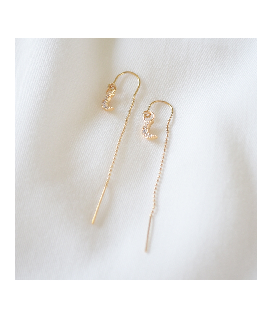 Boucles d'oreilles fil or...