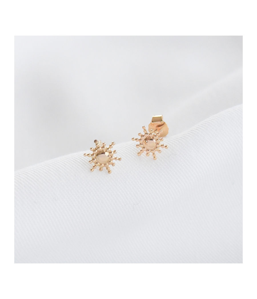 Boucles d'oreilles puces soleil PERNILLE