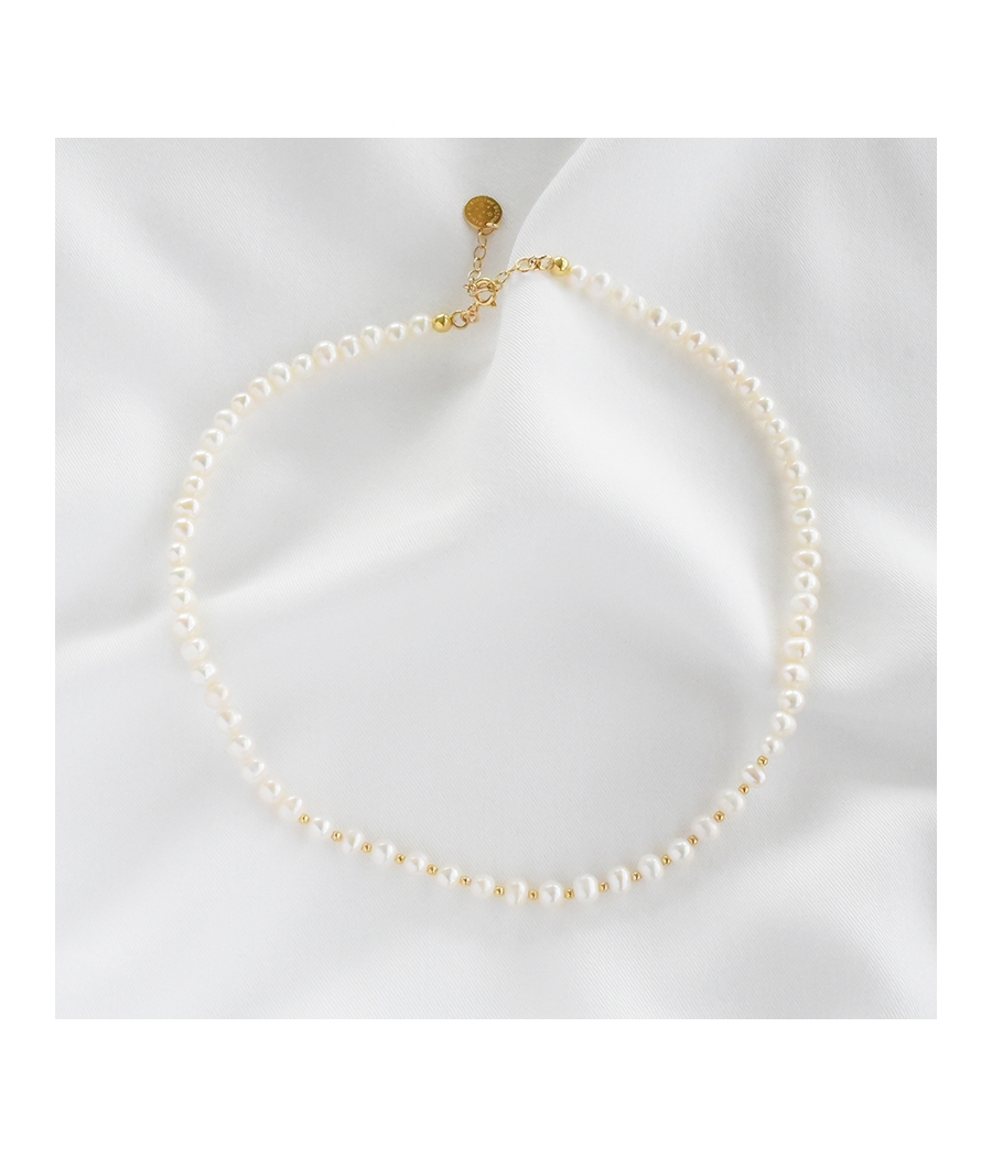 Collier perles blanches TANIA