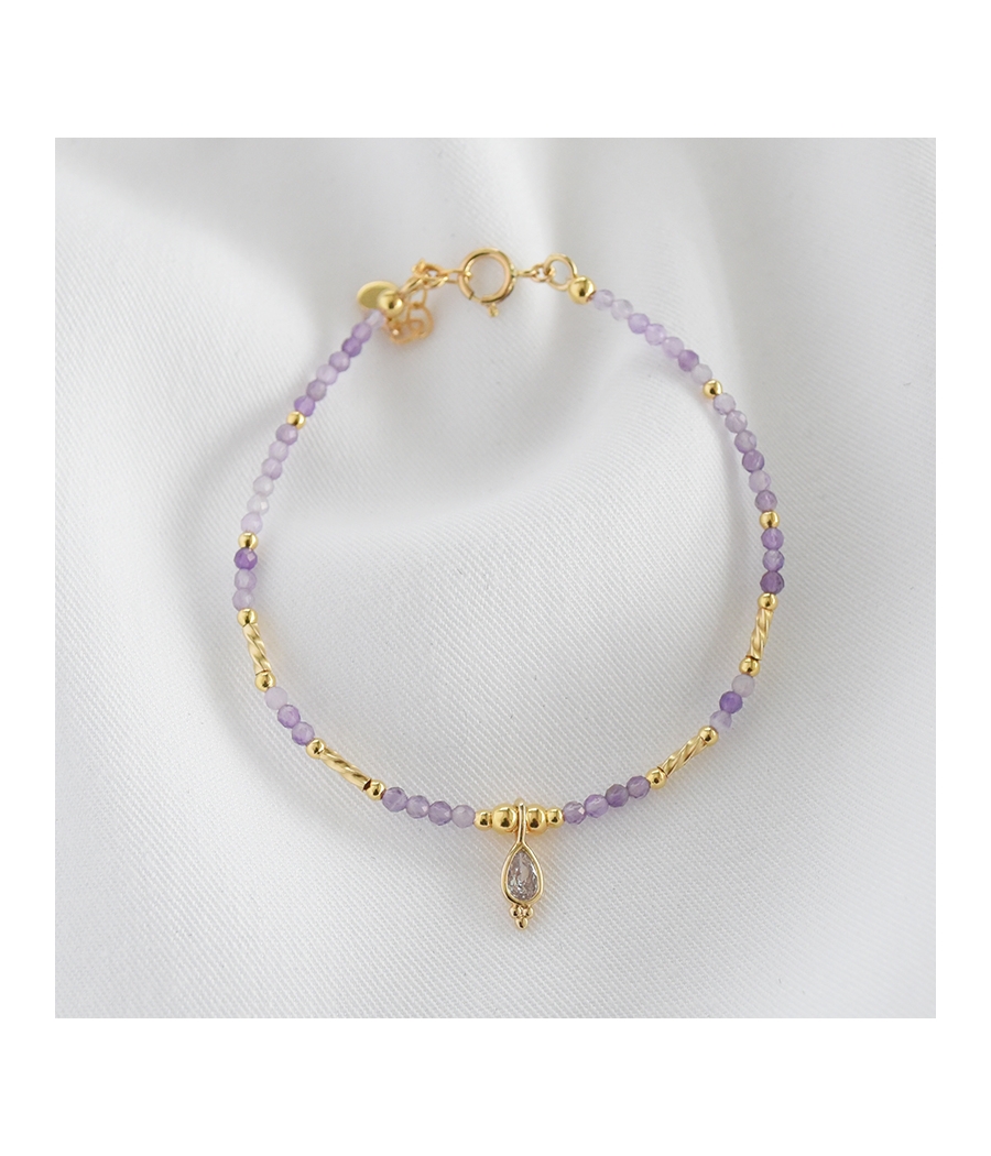 Bracelet pierres fines amethyste NOELIE