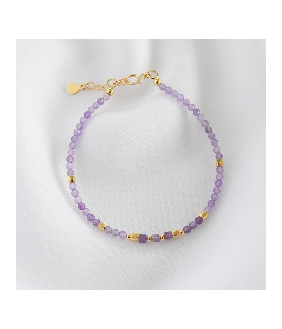 Bracelet pierres fines amethyste ANITA