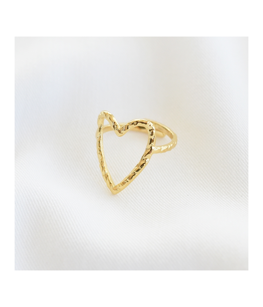 Bague coeur ajouré BRUNE