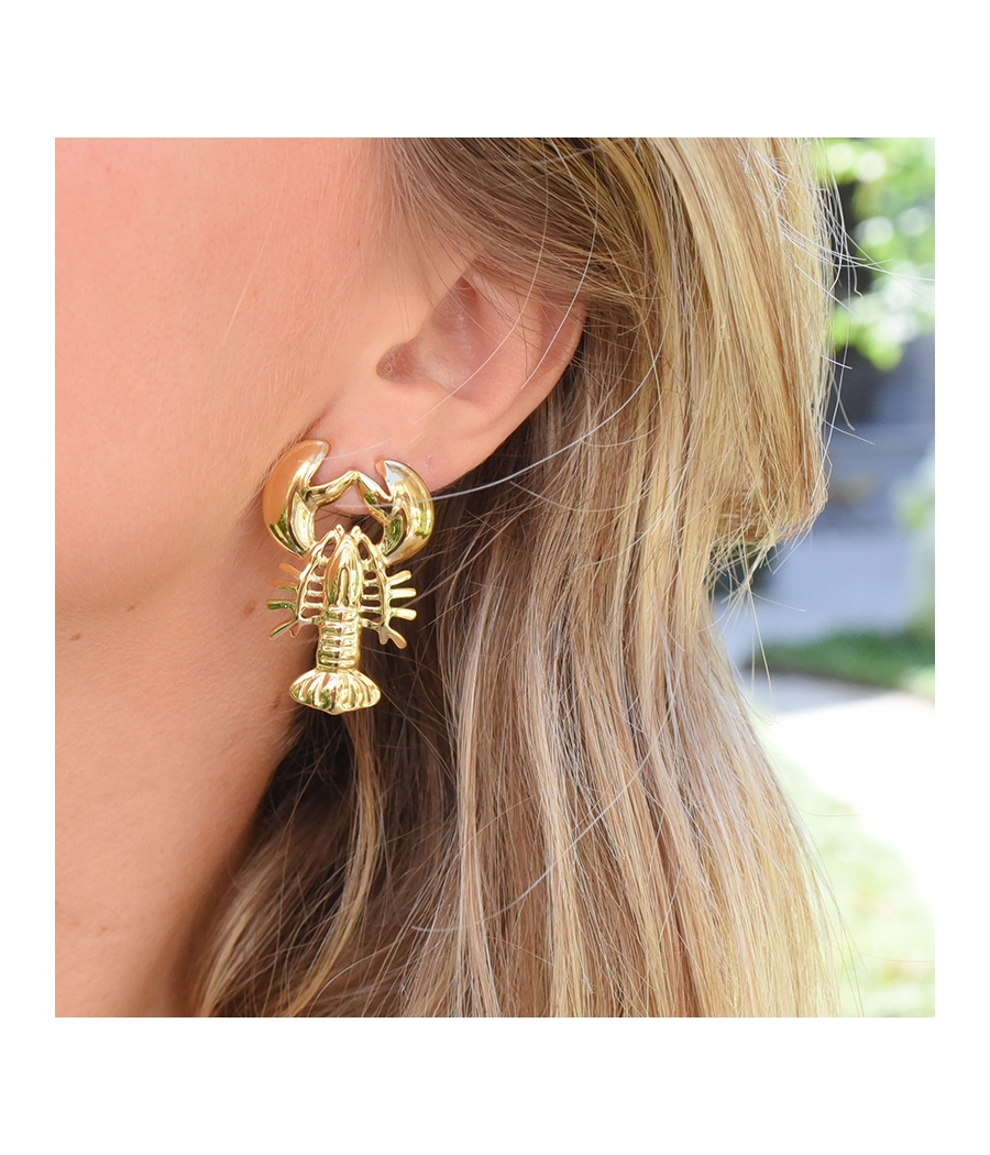 Boucles d'oreilles homard...
