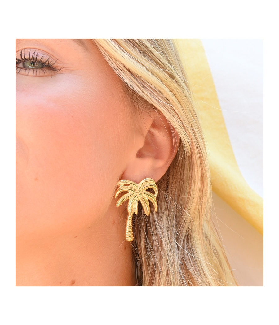 Boucles d'oreilles palmier...