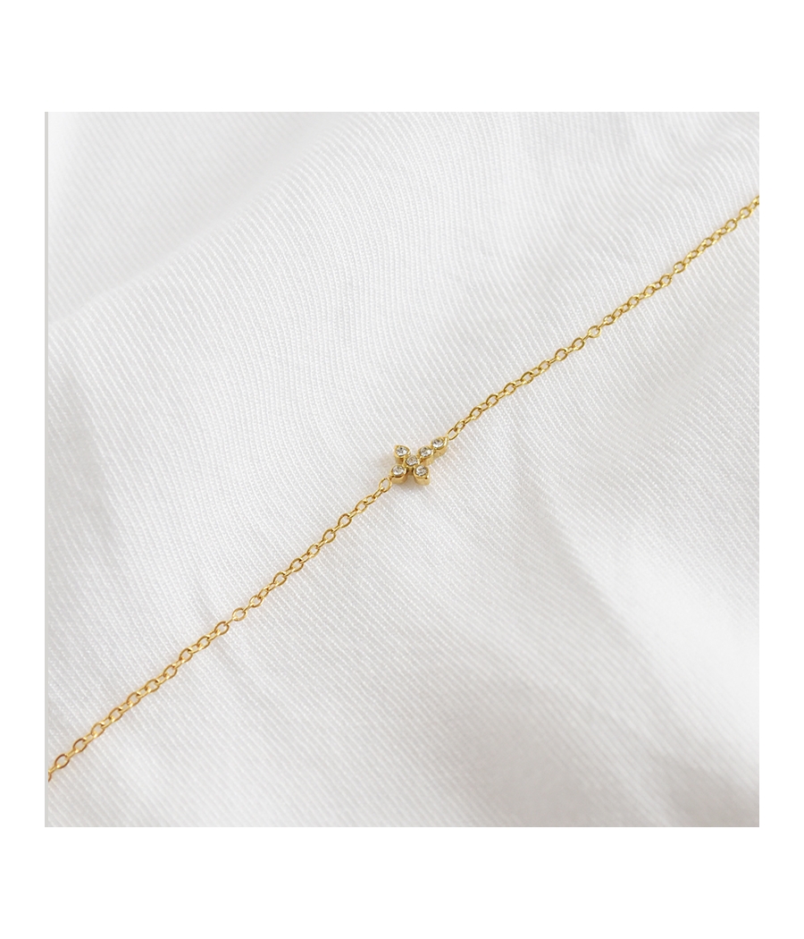 Bracelet croix zircons ALIZEE