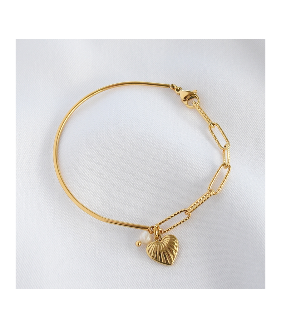 Bracelet demi jonc et...