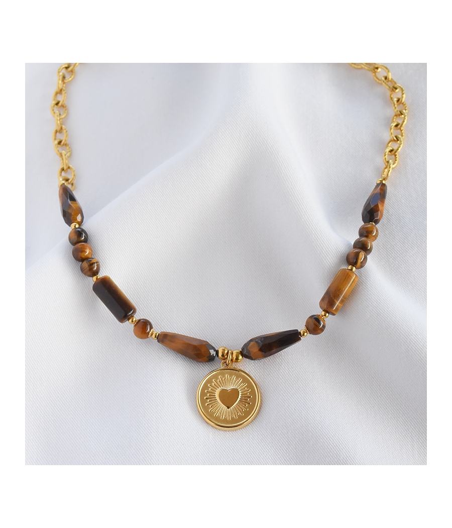 Collier pierres fines et...