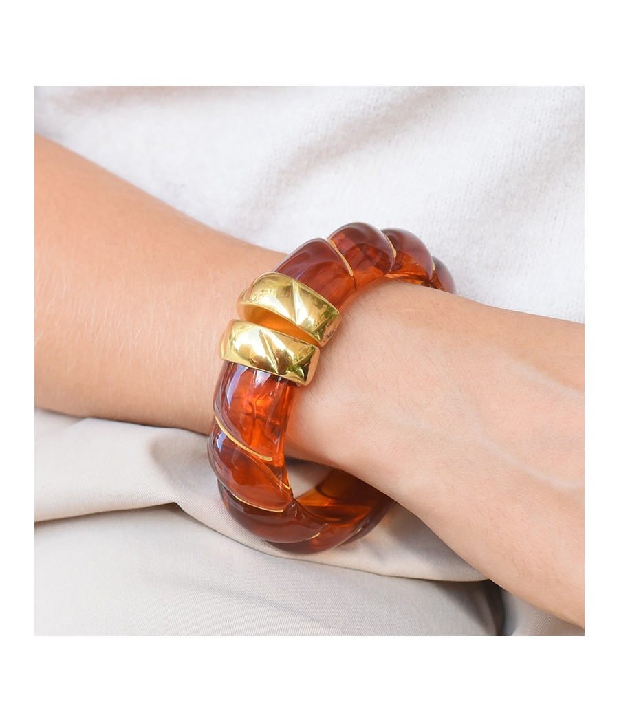 Bracelet jonc torsadé CALYPSO