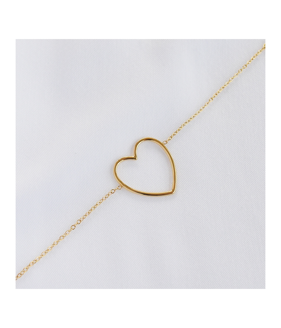 Bracelet cœur BRUNE