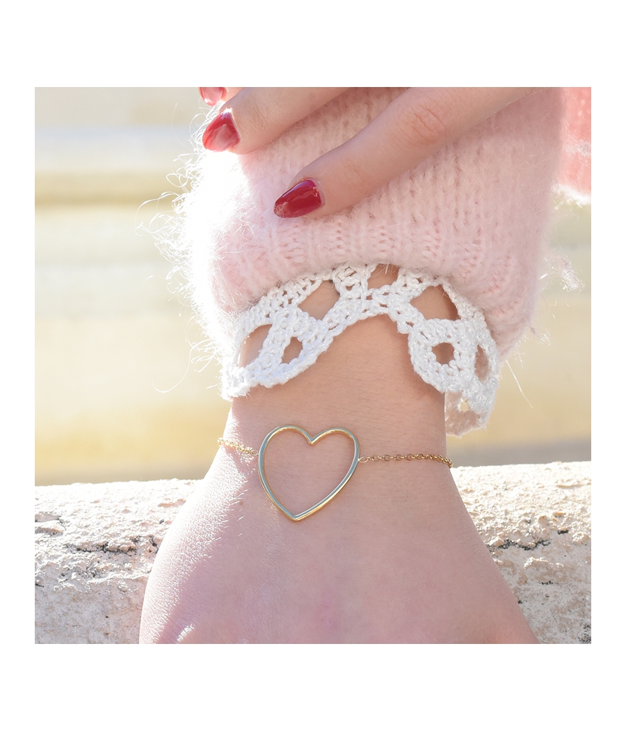 Bracelet cœur BRUNE