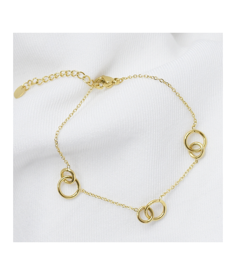 Bracelet anneaux MATHILDE