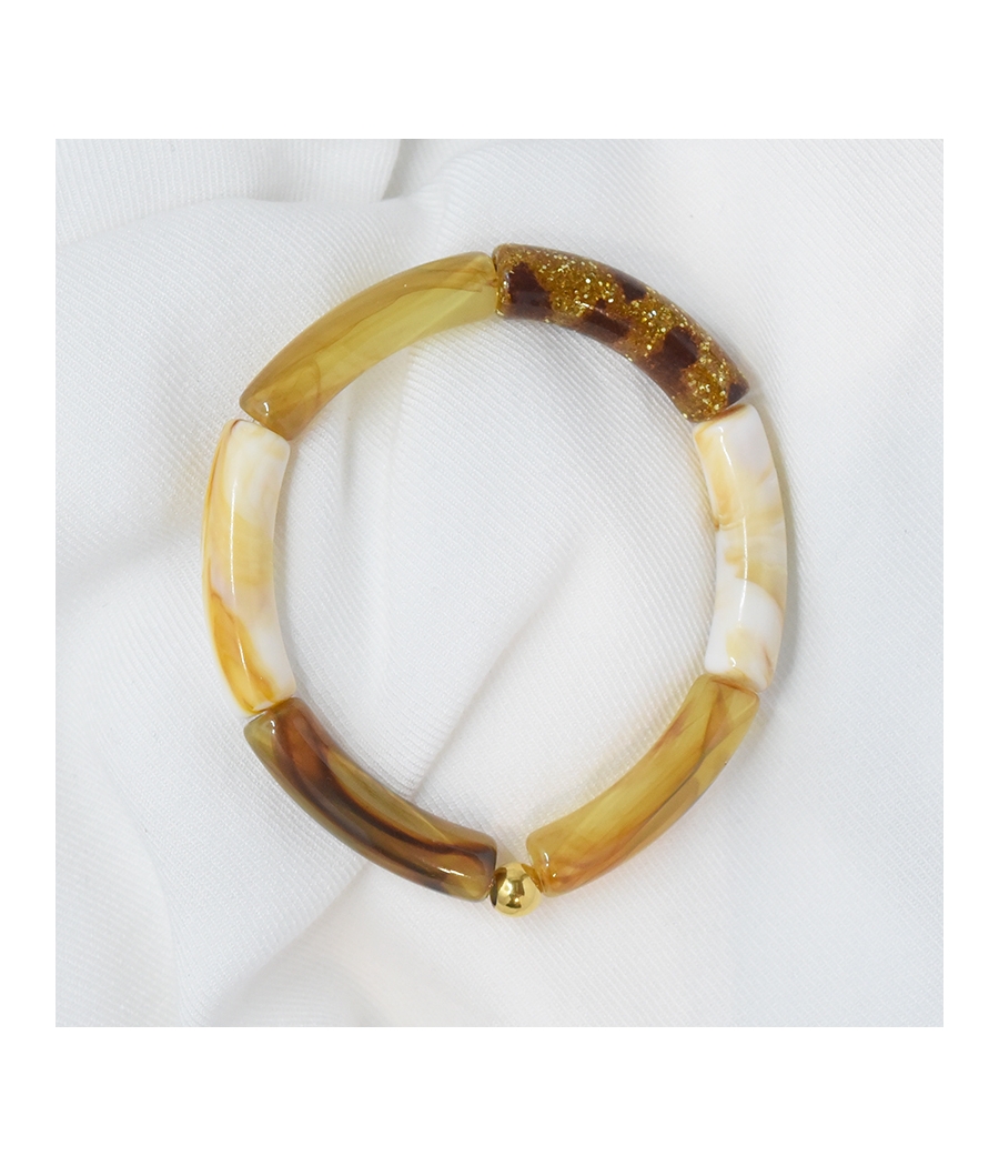 Bracelet perles BAHIA brun