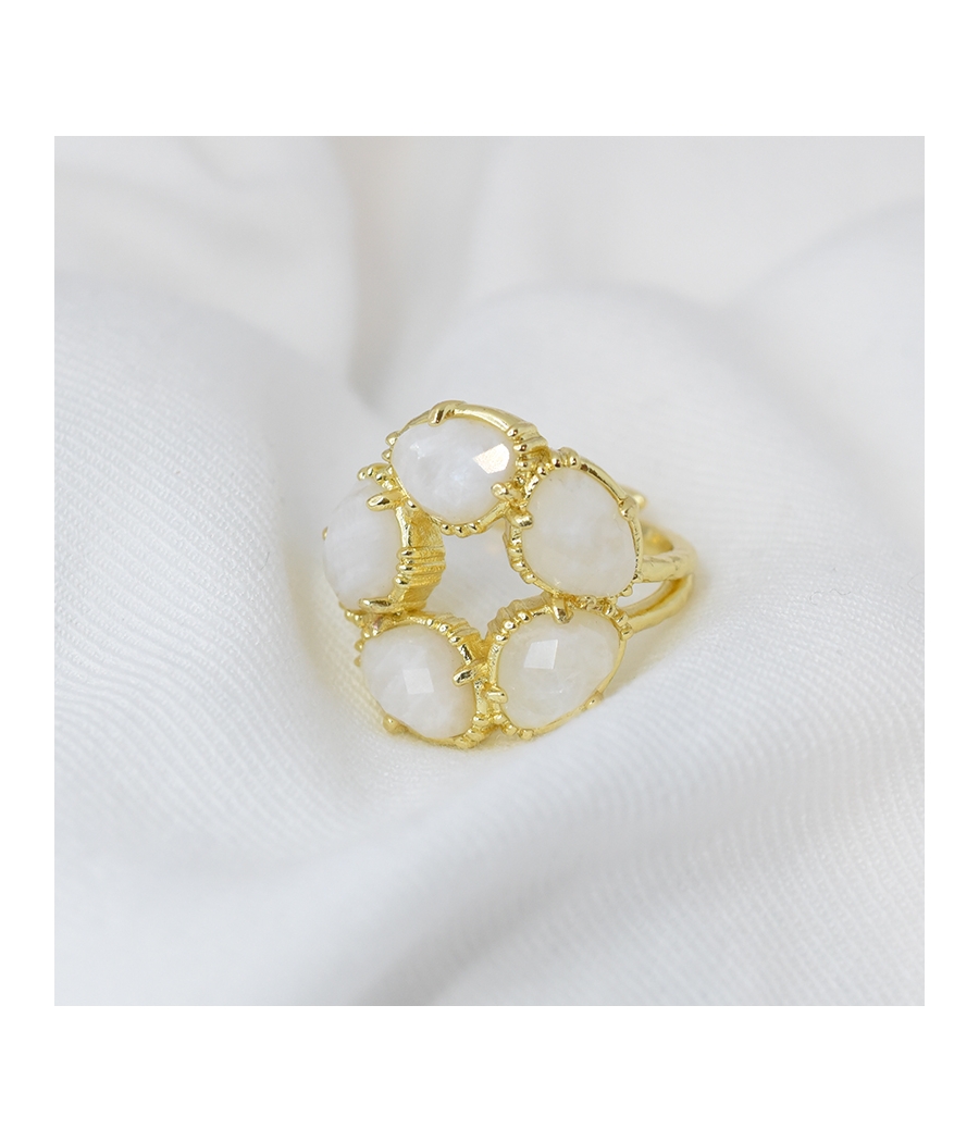 Bague pierre de lune VICTOIRE