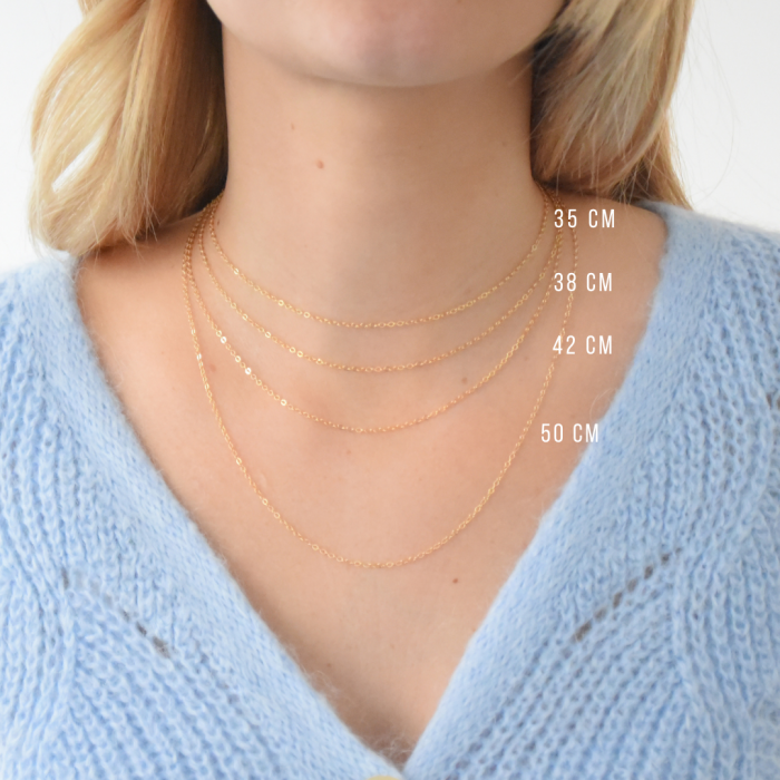 AURE Collier double nacre et or