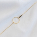 ANNA Bracelet chaine et perles de pyrite