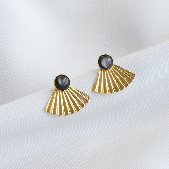 SARAH Boucles d'oreilles Oeil de tigre SARAH Boucles d'oreilles Oeil de tigre