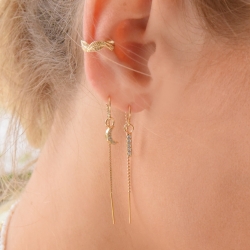 LINA Boucles d'oreilles fil or