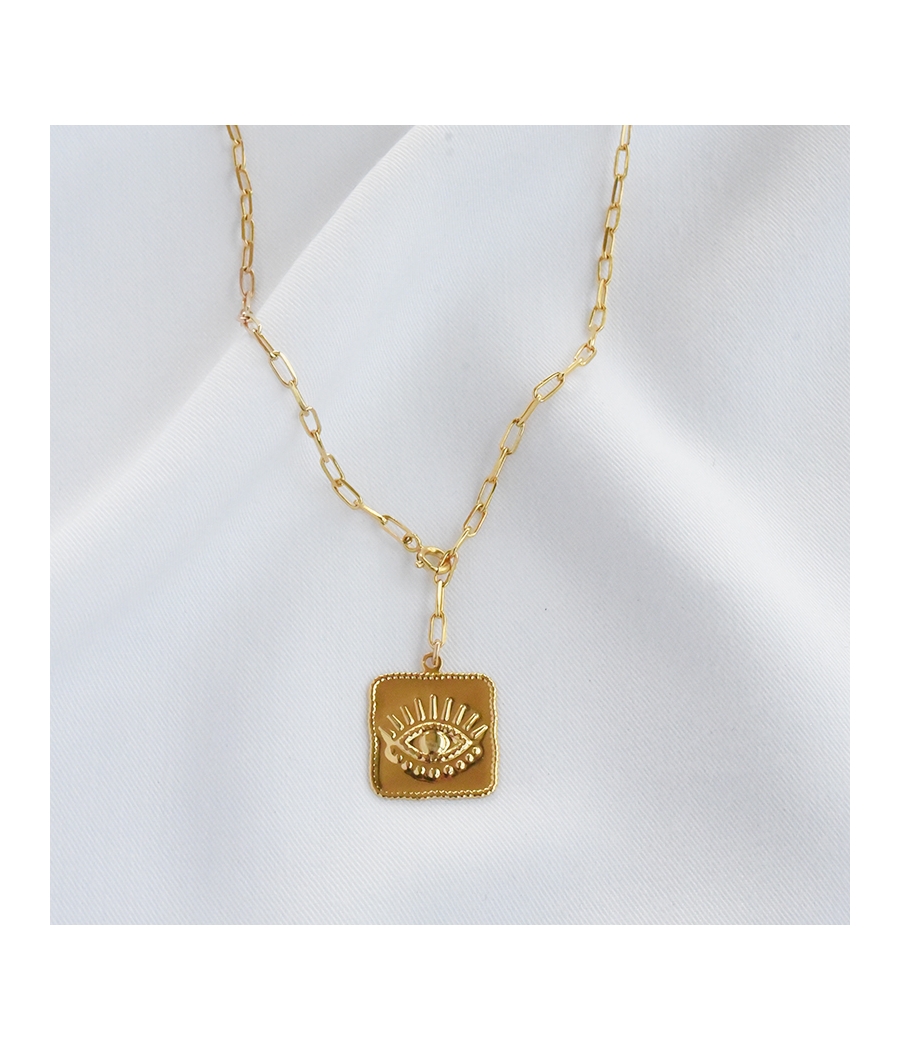 OPALINE Collier cravate oeil