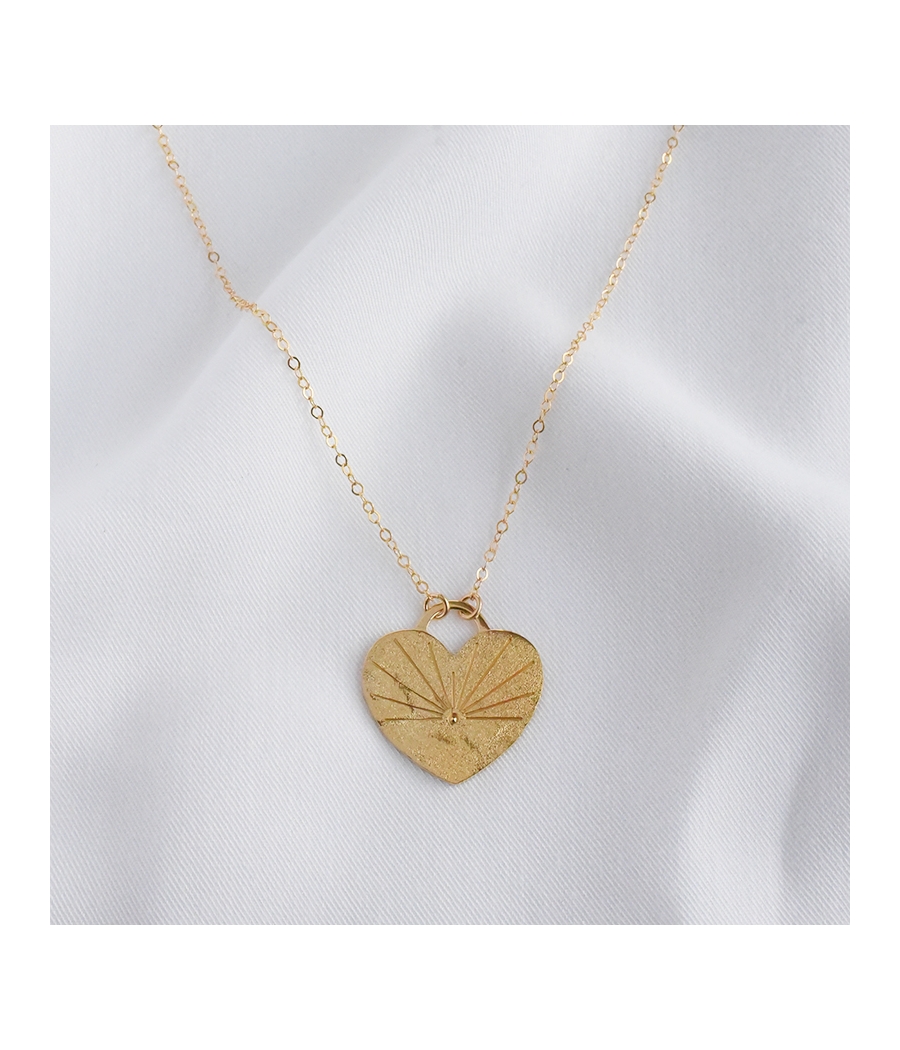 AMBRE Collier or chaine fine