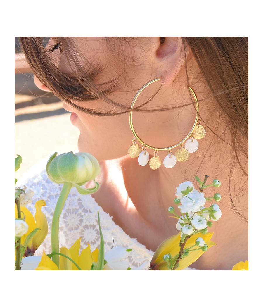 Boucles d'oreilles créoles...