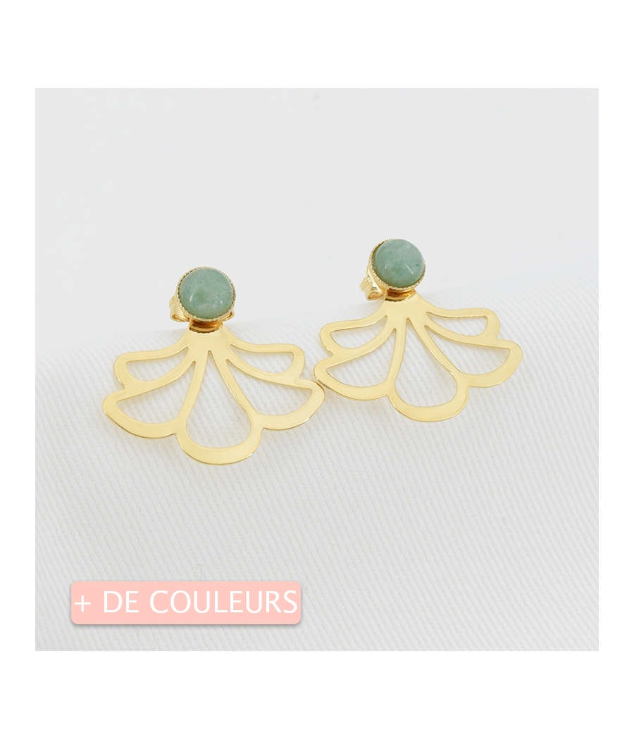 Boucles d'oreilles fleur...